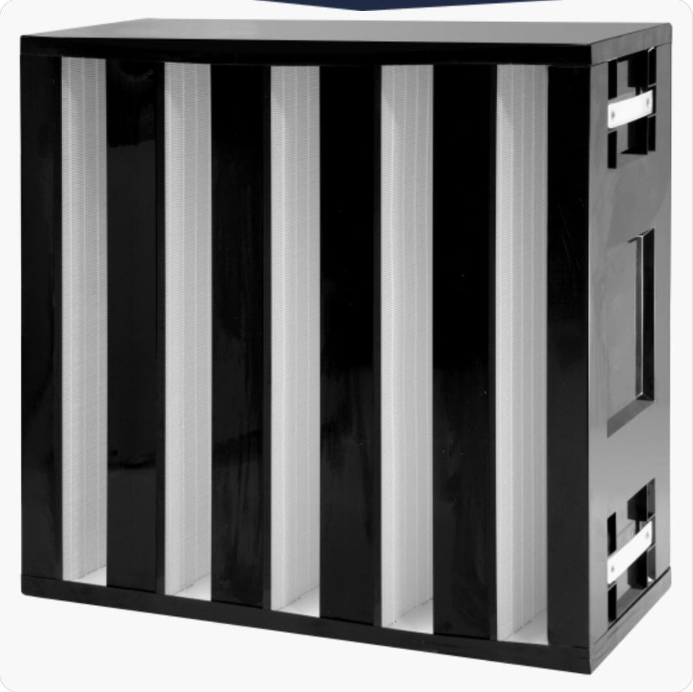 SuperFlo HEPA V-Bank RHV/RHV-XL HEPA and Near-HEPA Filters Rensa 